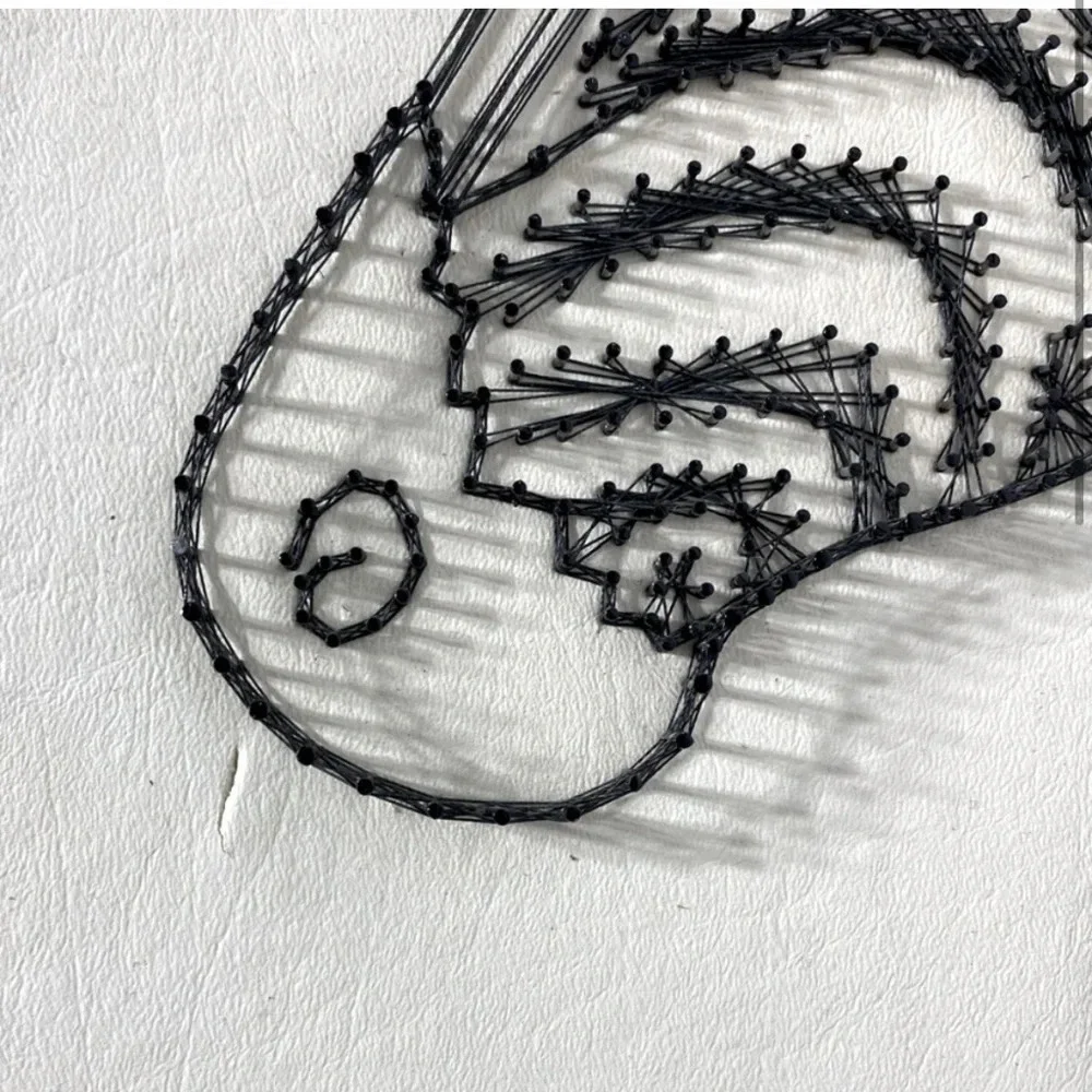 Vintage Handmade Zebra String Art Wall Art - Picture 2 of 16